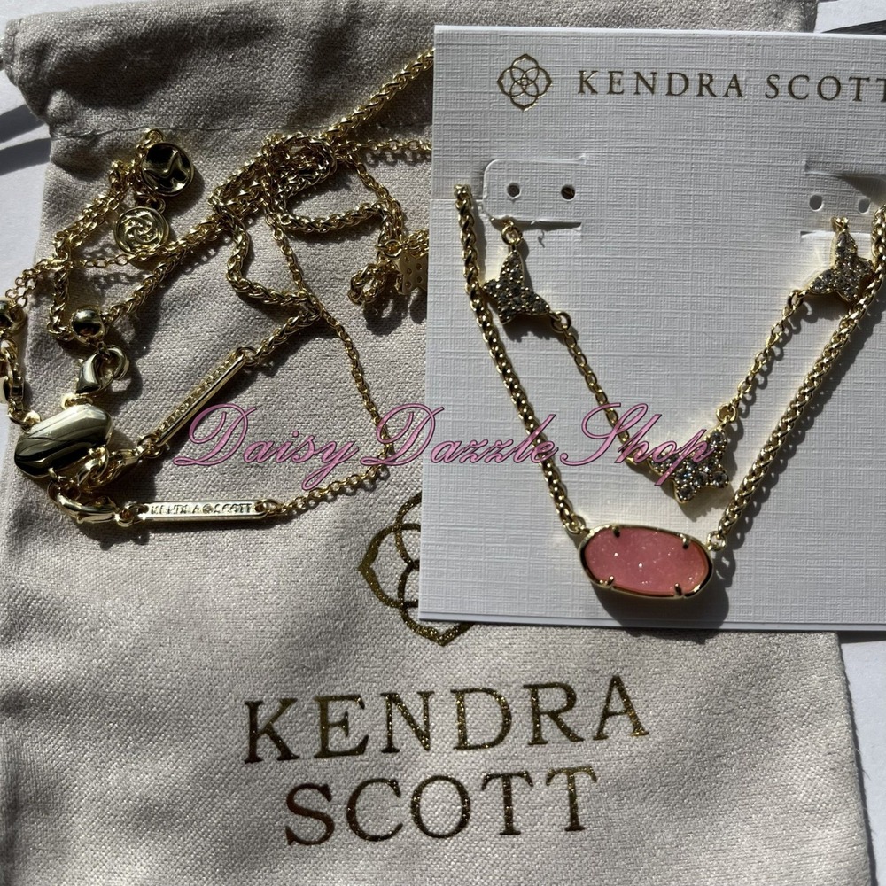✨Dolly Parton x Kendra Scott Gold Elisa Convertible Butterfly pendant necklace🦋
